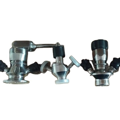 De Klep van de het Roestvrije staalbemonstering van de fabrieksprijs paste Sanitair Tow Port Sample Valve SS304&316 aan