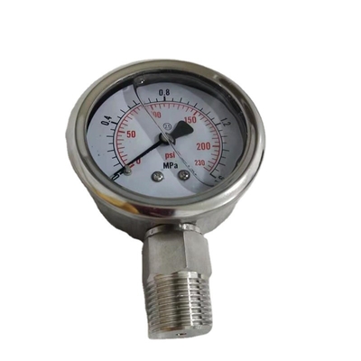 De Maat van de lage Prijs Hydraulische Druk, SS304&316-Roestvrij staal Sanitaire Manometer